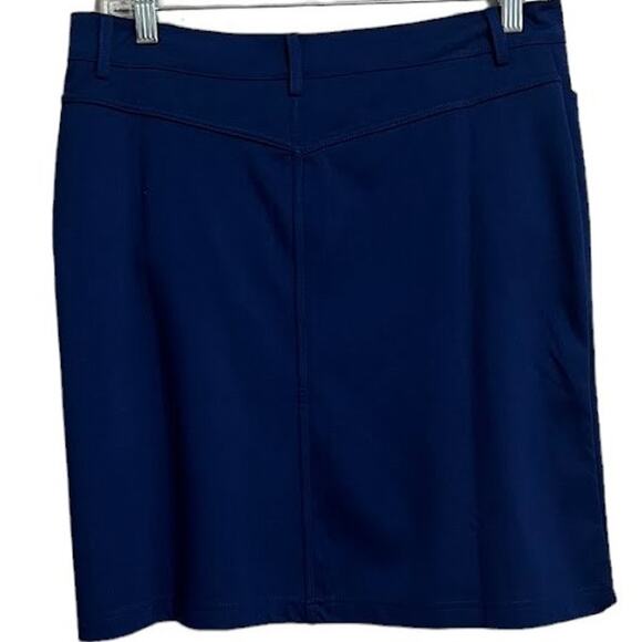 Serena Williams Signature Statement Dark Blue Skirt Button Front Size 10 - Picture 3 of 6